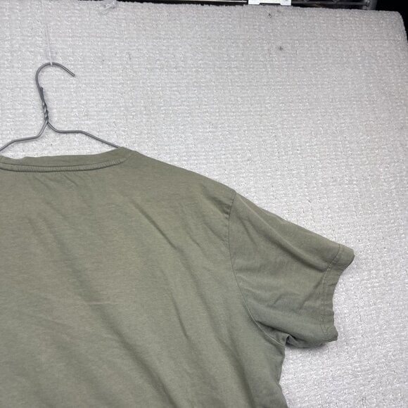 Chlorophylle T-shirt Graphic Spell Out Short Sleeve Men M Military Green Outdoor - Picture 12 of 13